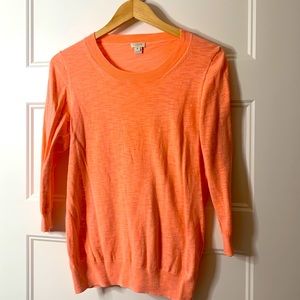 Coral J Crew Sweater
